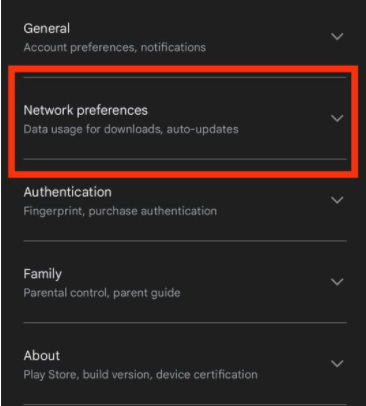 Click Network Preferences