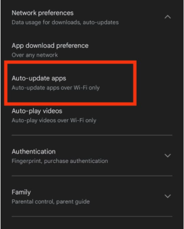 Update All Apps Automatically in Android