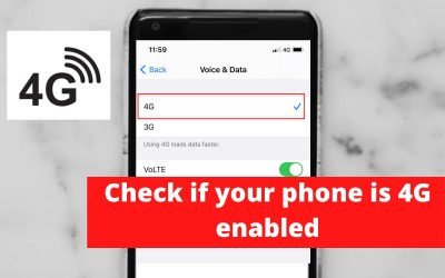 Check if your phone is 4G enabled