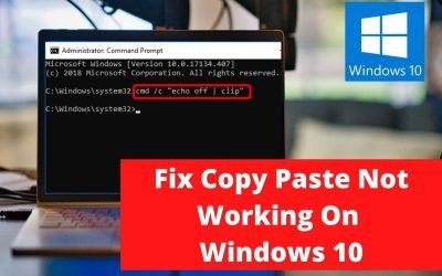 Fix Copy Paste Not Working On Windows 10