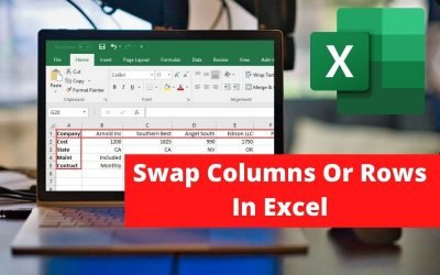 How To Swap Columns Or Rows In Excel