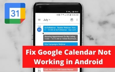 Fix Google Calendar Not Working in Android