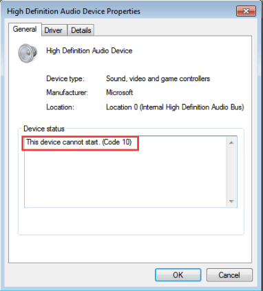 This Device Cannot Start Code 10 Error