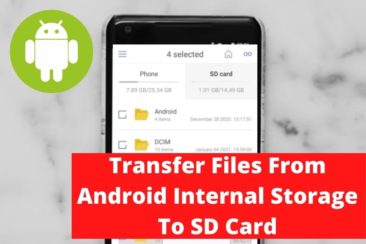 Transfer Files From Android Internal Storage To SD Card