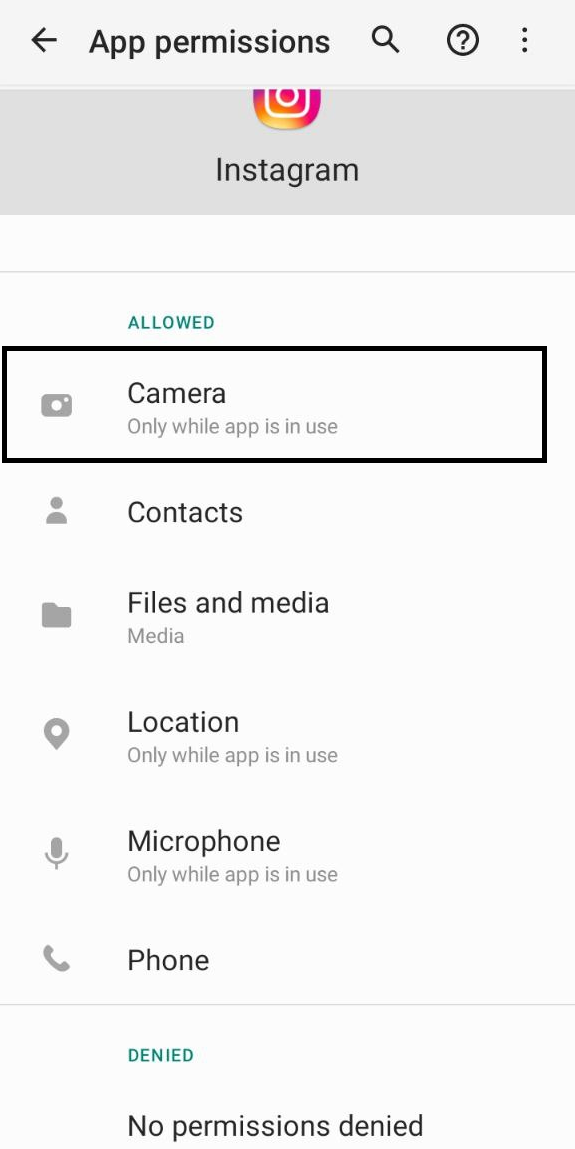 Fix Unable To Access Camera On Instagram
