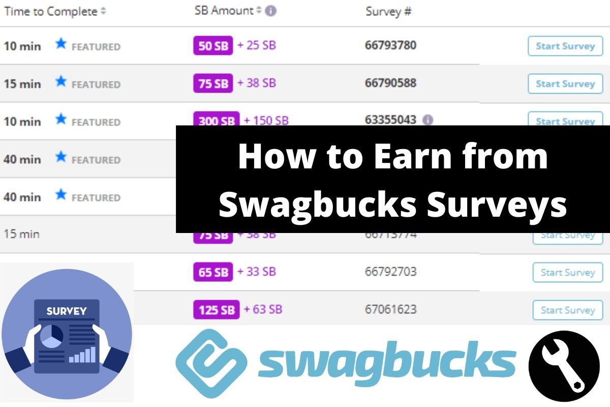 How to Earn from Swagbucks Surveys