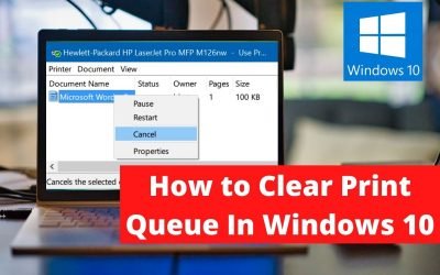 How to Clear Print Queue In Windows 10